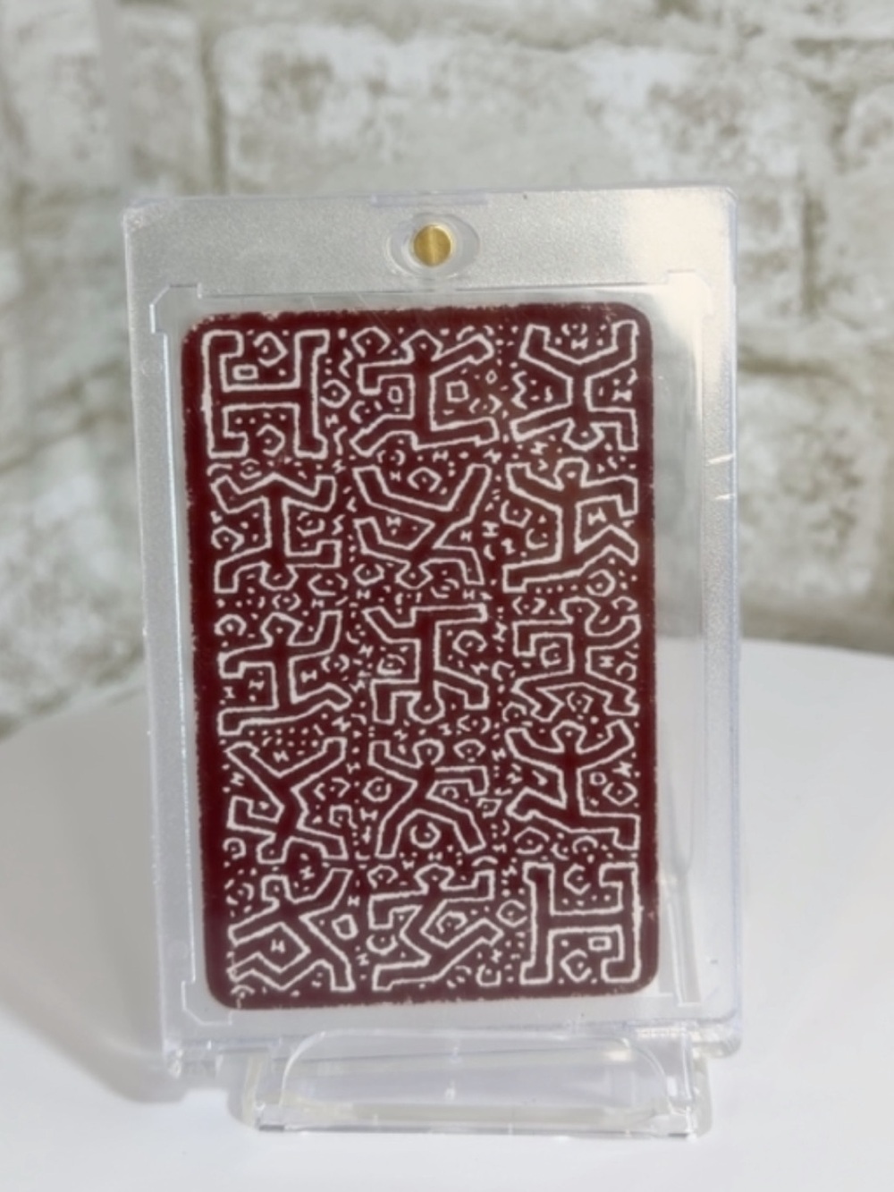 Vintage Hermes x Keith Haring Art Collector’s 1990s Playing Card 2 Hearts